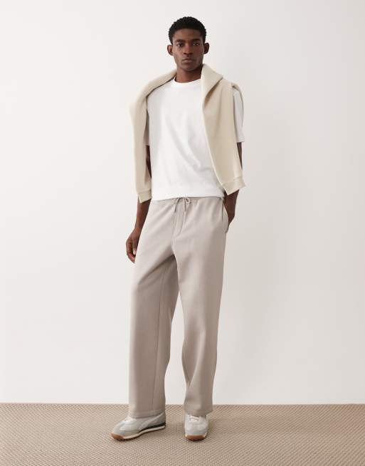 Joggers gris básicos de pernera ancha de ASOS DESIGN, 2 de 5
