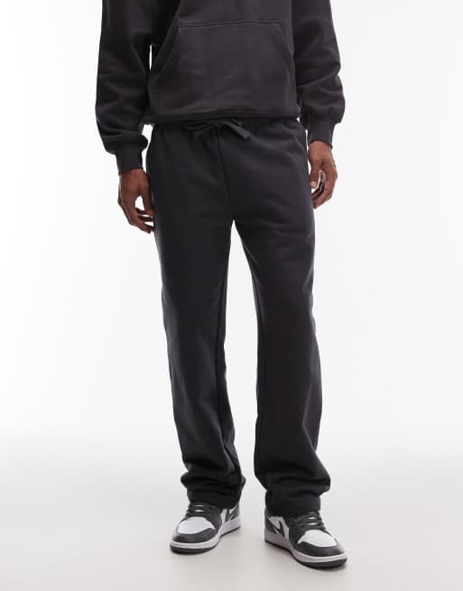 Joggers gris carbón de pernera recta de tejido grueso de 400 g/m² premium de ASOS DESIGN, 2 de 5