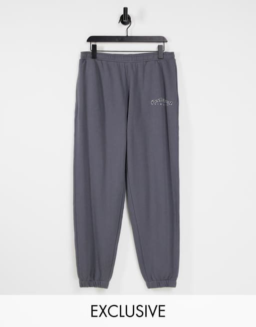 Joggers gris carbón holgados unisex de Reclaimed Vintage Inspired (parte de un conjunto)