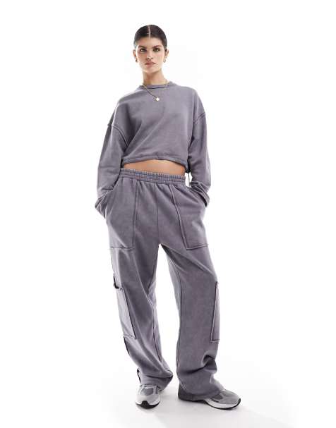 Chándal de mujer, sudadera y pantalones de dos piezas, conjunto de jogger,  ropa deportiva para mujer, conjunto de ropa de salón, traje deportivo -   España