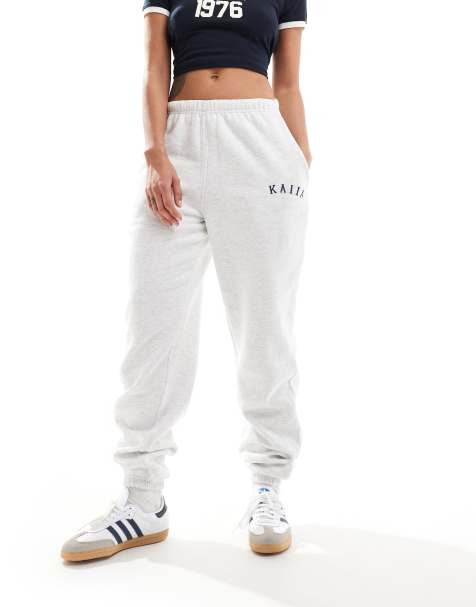 Joggers gris claro con bajos ajustados de Kaiia - view 1