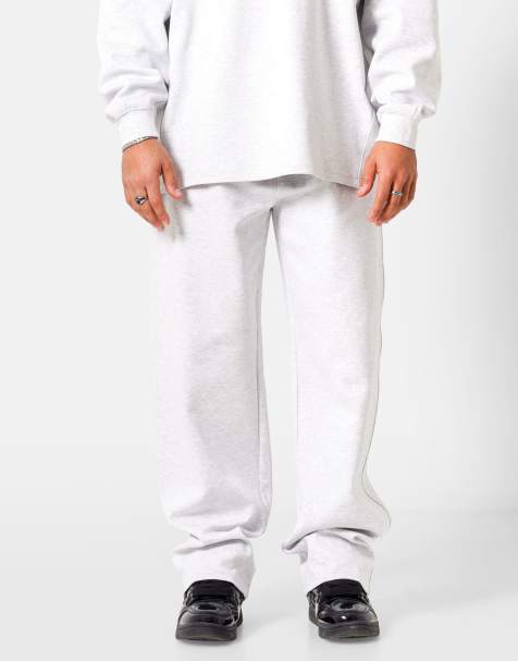 Joggers gris claro con logo de corazón bordado de Sixth June - view 1