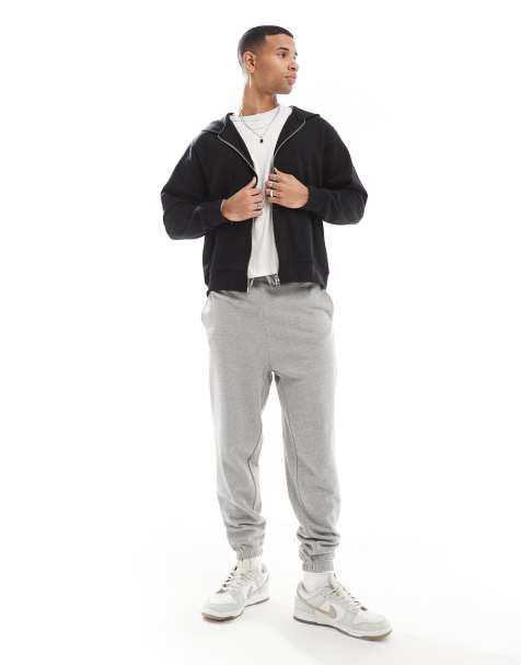 Joggers gris claro de corte suelto con bajos ajustados de Jack & Jones - view 1