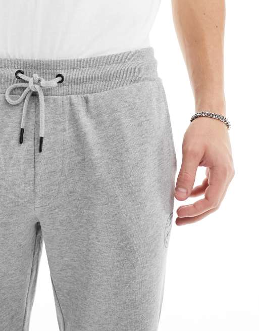 Joggers gris claro jaspeado de corte slim de Jack & Jones, 5 de 5