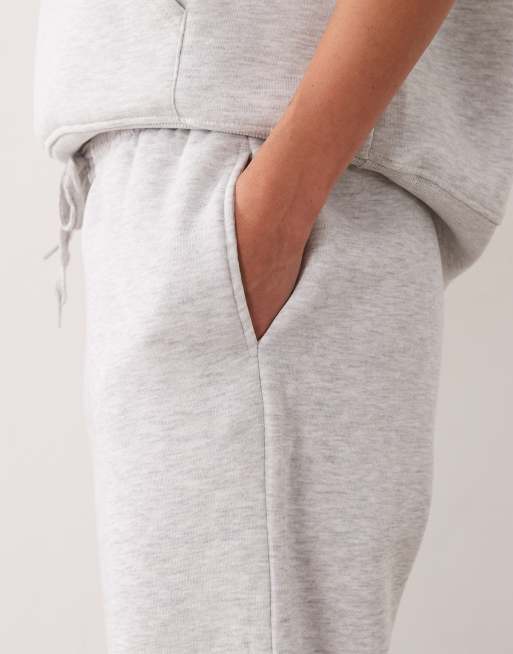 Joggers gris claro melange de pernera recta suelta de Gina Tricot (parte de un conjunto), 5 de 5