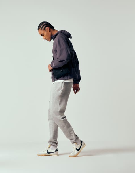 Joggers gris jaspeado básicos de corte slim de ASOS DESIGN - view 1