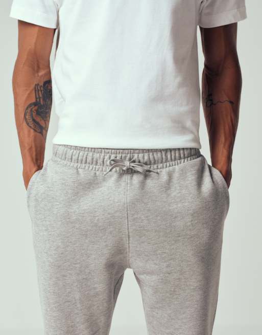 Joggers gris jaspeado básicos de corte slim de ASOS DESIGN , 5 de 7