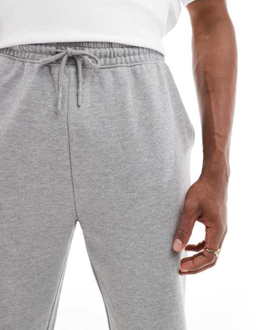 Joggers gris jaspeado básicos de corte tapered de ASOS DESIGN , 3 de 4