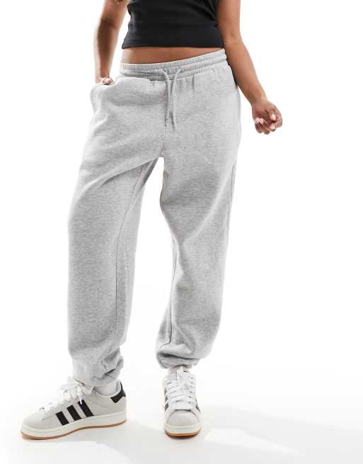 Joggers gris jaspeado con bajos ajustados de Monki, 5 de 5