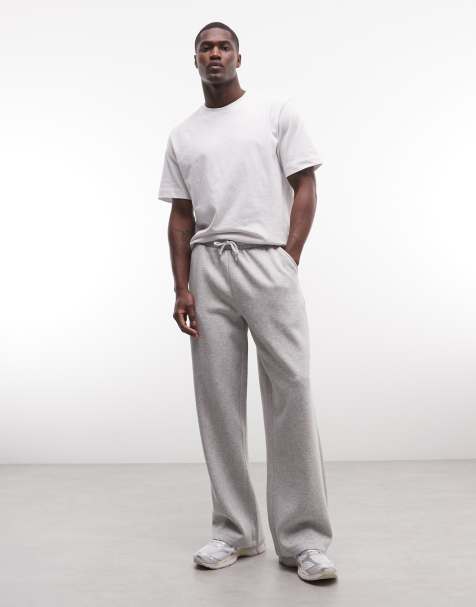 Joggers gris jaspeado de corte ancho holgados de COLLUSION - view 1