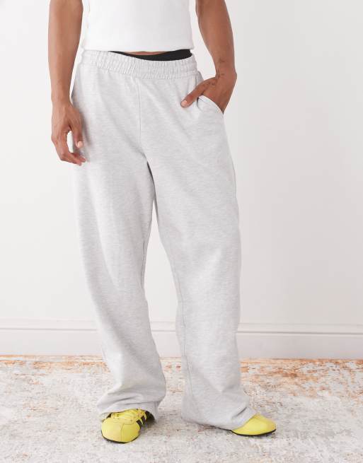 Joggers gris jaspeado de corte skater holgado de COLLUSION , 2 de 5