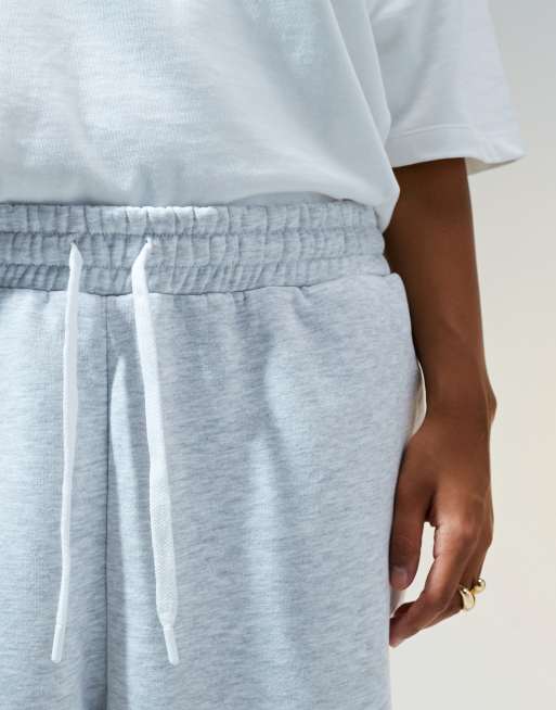 Joggers gris jaspeado extragrande con detalle de dobladillos de ASOS DESIGN Curve, 5 de 5