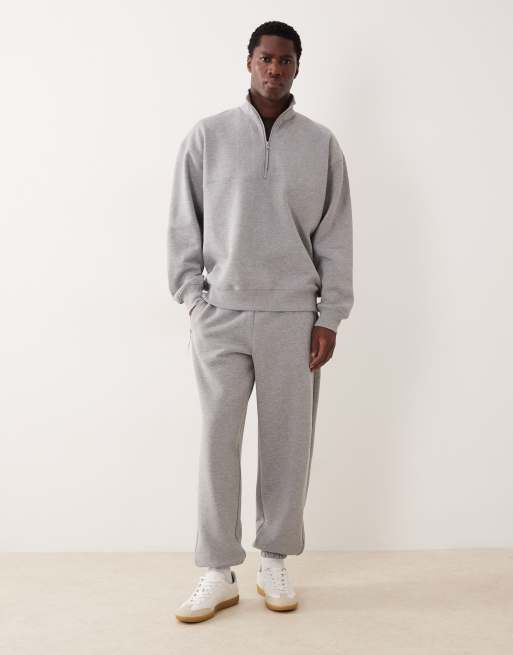 Joggers gris jaspeado extragrandes de ASOS DESIGN (parte de un conjunto), 2 de 5