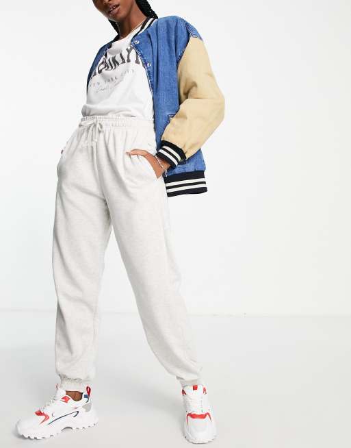 Joggers gris jaspeado extragrandes de estilo a os 90 de Topshop ASOS