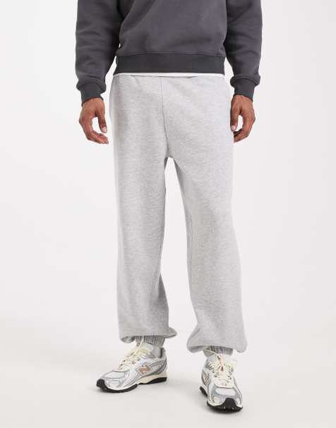 Joggers gris jaspeado extragrandes de New Look - view 1