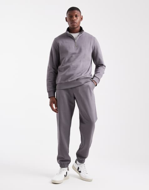 Joggers gris medio de 300 g/m² de New Look - view 1