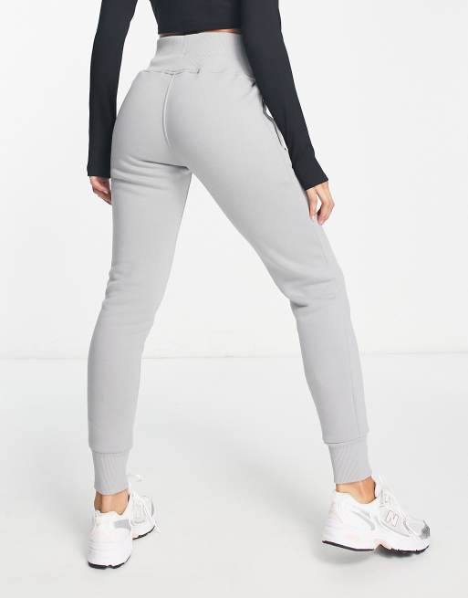 Joggers gris pálido de talle alto Sky de Gym King , 2 de 4