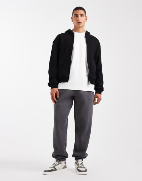 Joggers grises básicos extragrandes de ASOS DESIGN - view 1