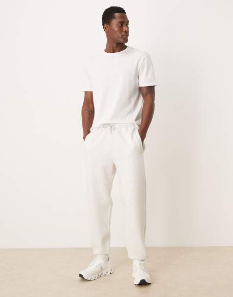 Joggers grises con bajos ajustados de felpa de Abercrombie & Fitch YPB - view 1