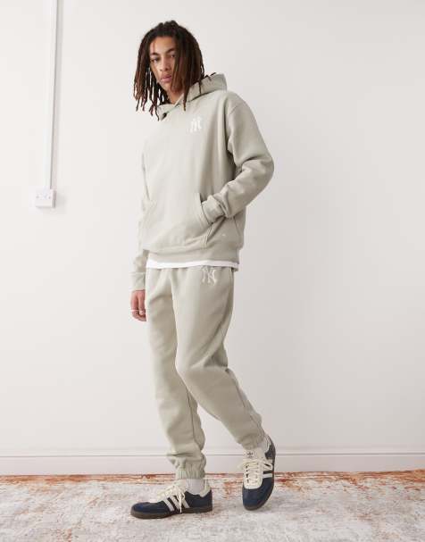 Joggers grises con detalle de los NY Yankees de 47 Brand - view 1