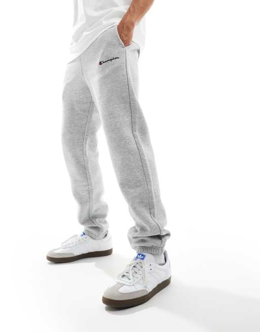 Joggers grises con logo pequeño de Champion