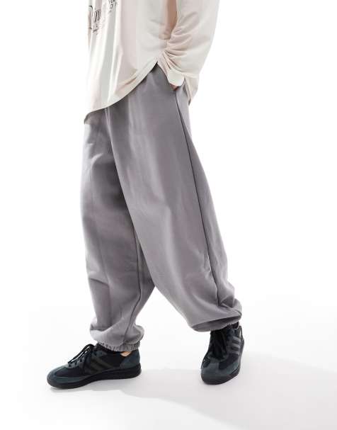 Joggers grises de corte bombacho de ASOS DESIGN - view 1
