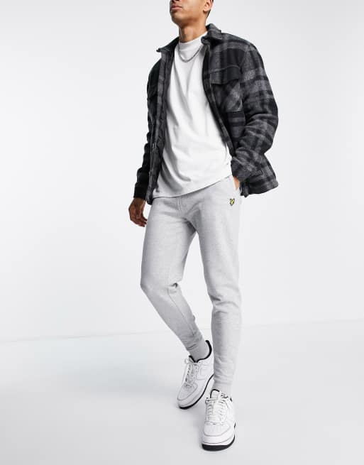 Joggers grises de corte pitillo de Lyle & Scott