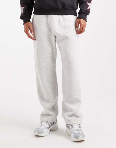 Joggers grises holgados con bajos abiertos de Hollister - view 1