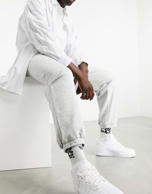 Joggers grises melange Standard de Weekday, 3 de 4