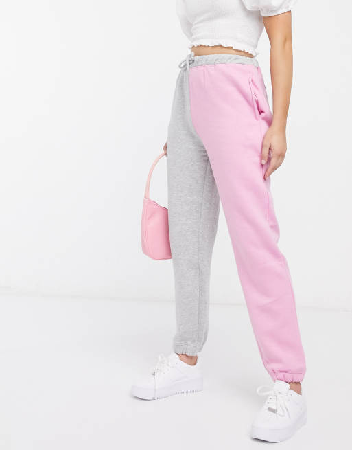Joggers holgados con diseño colour block de Daisy Street (parte de un conjunto)