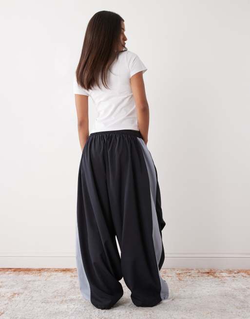 Joggers holgados extragrandes con diseño de paneles de nailon de COLLUSION, 4 de 5