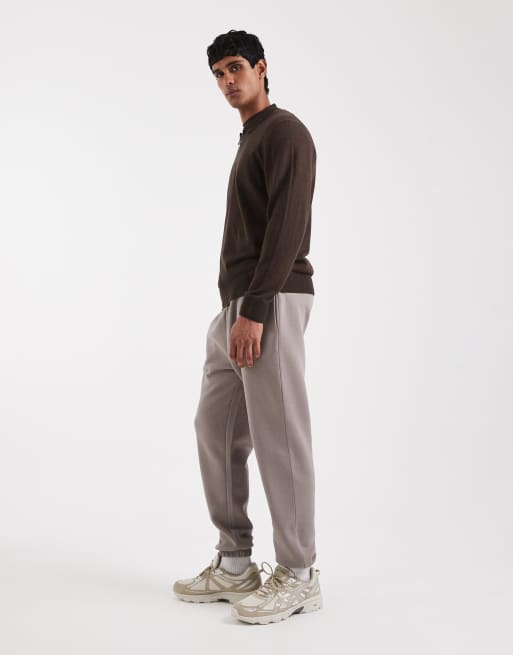 Joggers marrón claro básicos de corte tapered de ASOS DESIGN, 3 de 5