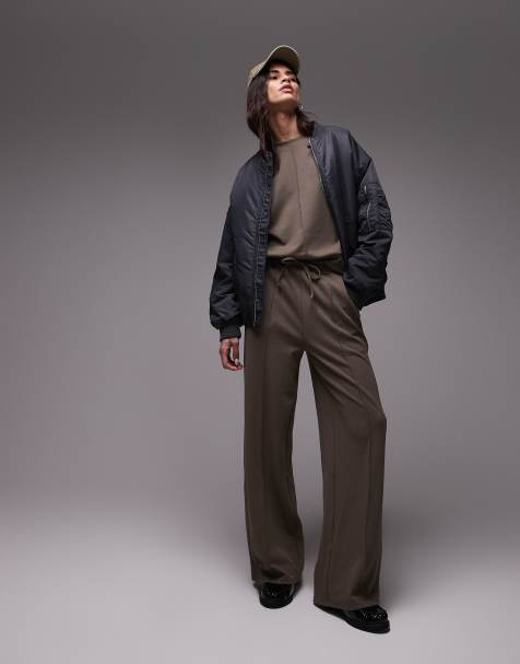 Joggers marrón claro de pernera recta de Mango (parte de un conjunto) - view 1