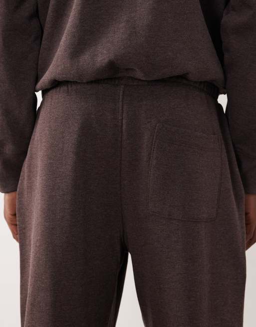 Joggers marrón jaspeado extragrandes de ASOS DESIGN, 4 de 5