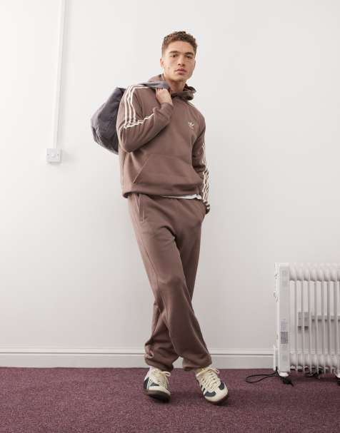 Joggers marrones básicos con trébol Trefoil Essentials de adidas Originals - view 1