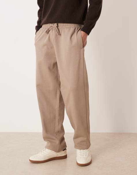Joggers marrones de pernera recta de tejido grueso de 400 g/m² de ASOS DESIGN Circular Design Collection - view 1