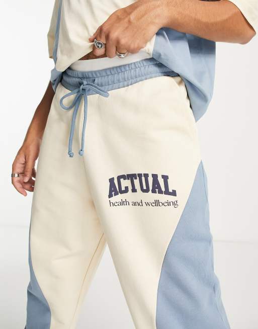 Joggers multicolores holgados con detalle de paneles curvados de ASOS Actual (parte de un conjunto), 3 de 4