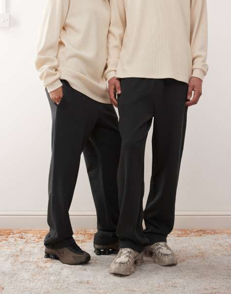 Joggers negro lavado de pernera recta de New Era (parte de un conjunto) - view 1