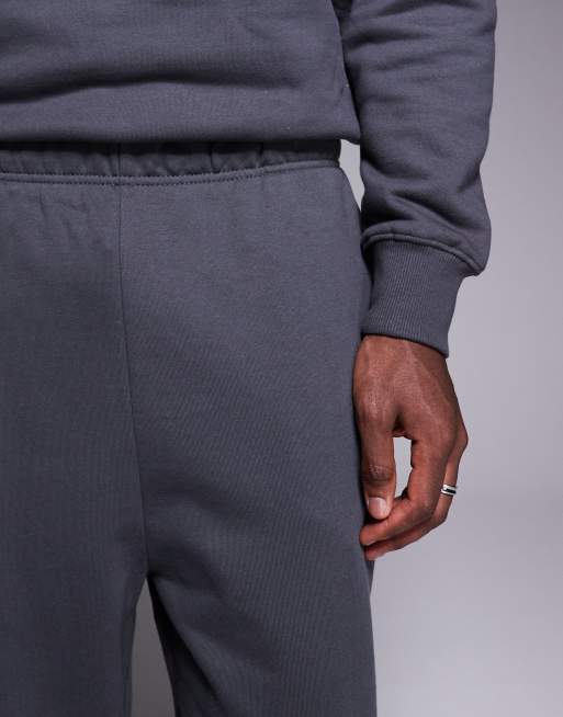 Joggers negro lavado extragrandes de tejido grueso de 400 g/m² premium de ASOS DESIGN, 5 de 5