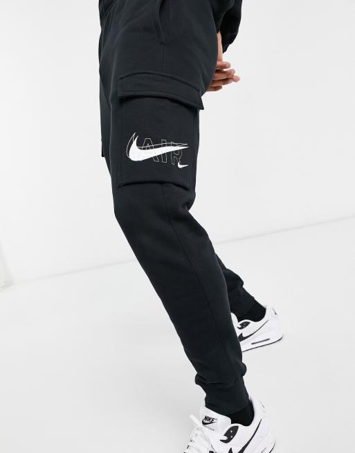 Chándal Y Joggers Hombre  Nike Sudadera Negra Con Cuello Redondo