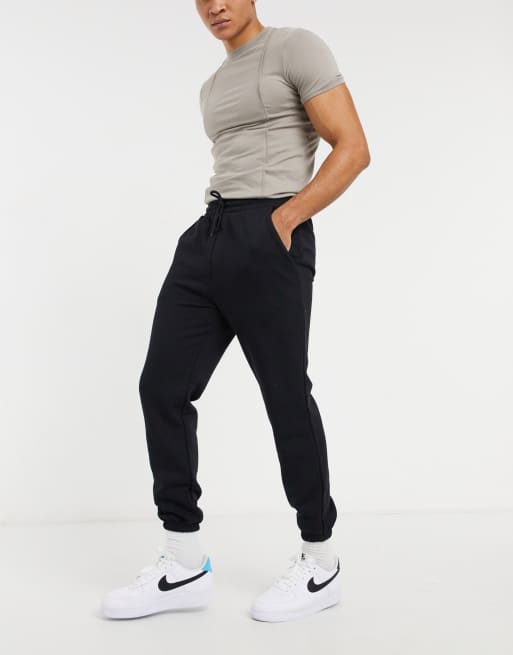 Joggers negros con bajos elásticos de Jack & Jones Originals
