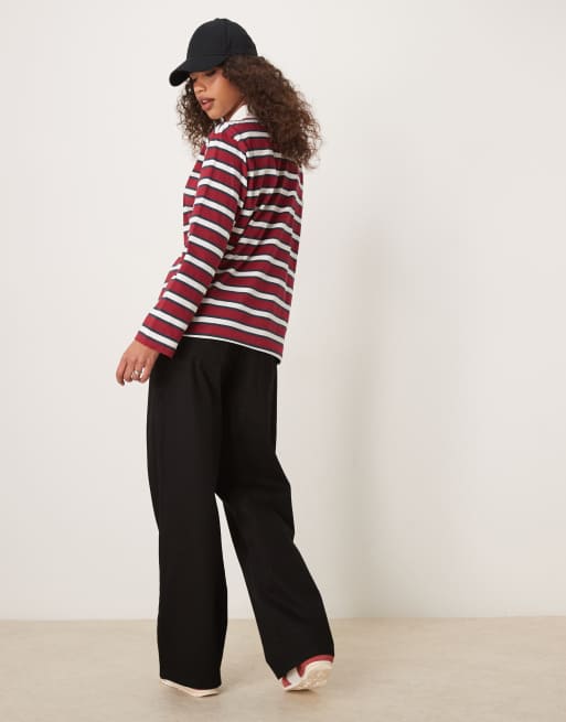 Joggers negros con cordón ajustable en la cintura de denim ligero de ASOS DESIGN, 3 de 5