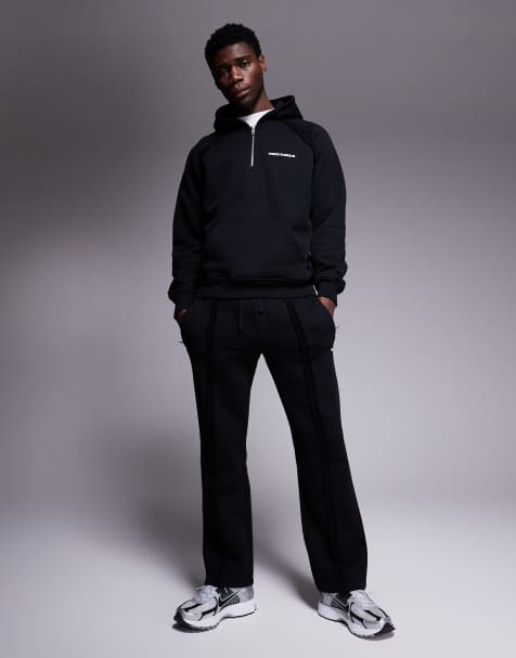 Joggers negros con costuras sin rematar de The Couture Club (parte de un conjunto) - view 1