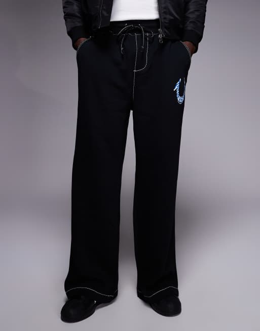 Joggers negros con detalle de logo de True Religion, 2 de 5