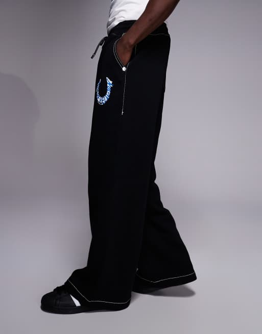 Joggers negros con detalle de logo de True Religion, 3 de 5