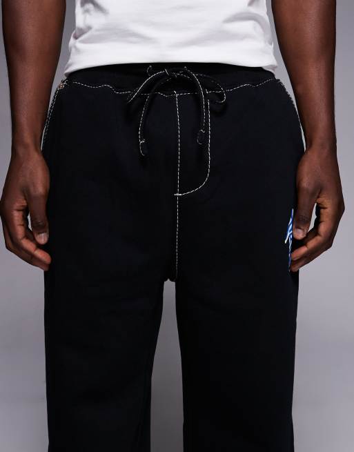 Joggers negros con detalle de logo de True Religion, 5 de 5