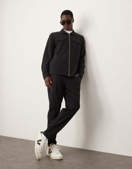 Joggers negros con jaretas de New Look (parte de un conjunto), 4 de 5