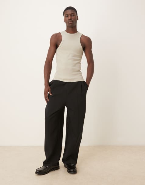 Joggers negros de corte suelto de ASOS DESIGN - view 1