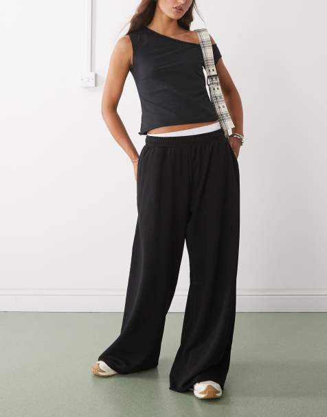 Joggers negros de pernera ancha holgada de Weekday - view 1
