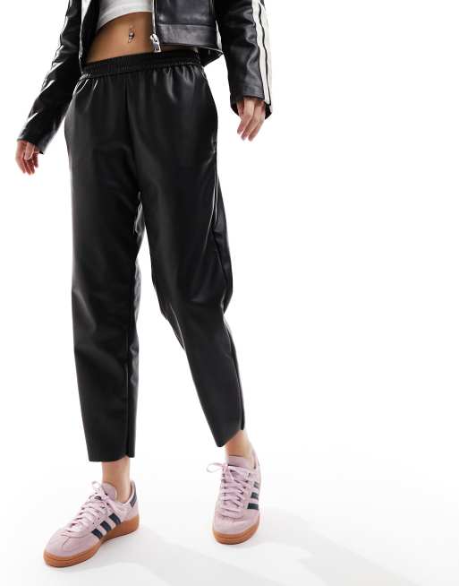 Pantalones Joggers Cuero Jogger De Piel Outfit Cargo Pants